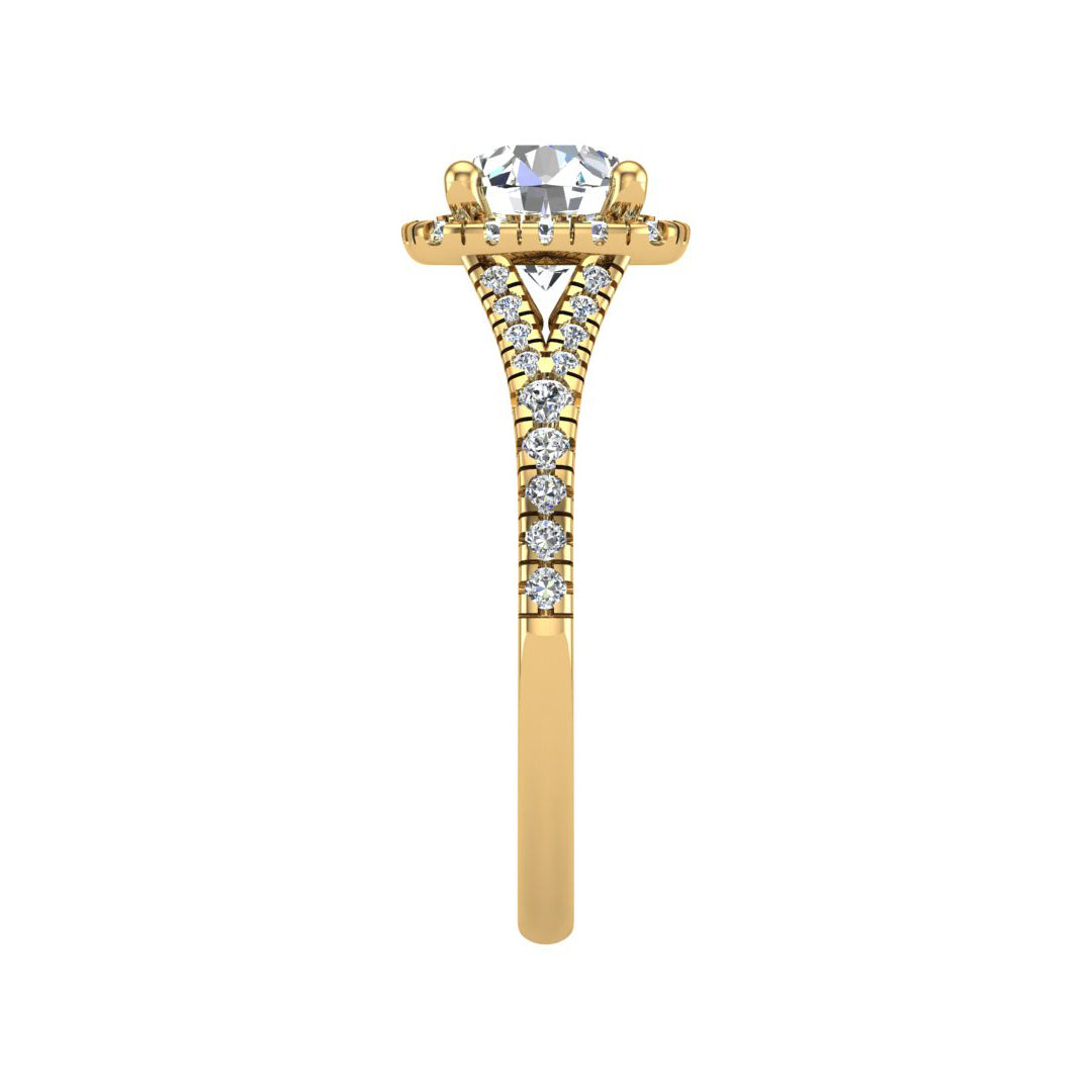 Grace Halo Engagement Ring