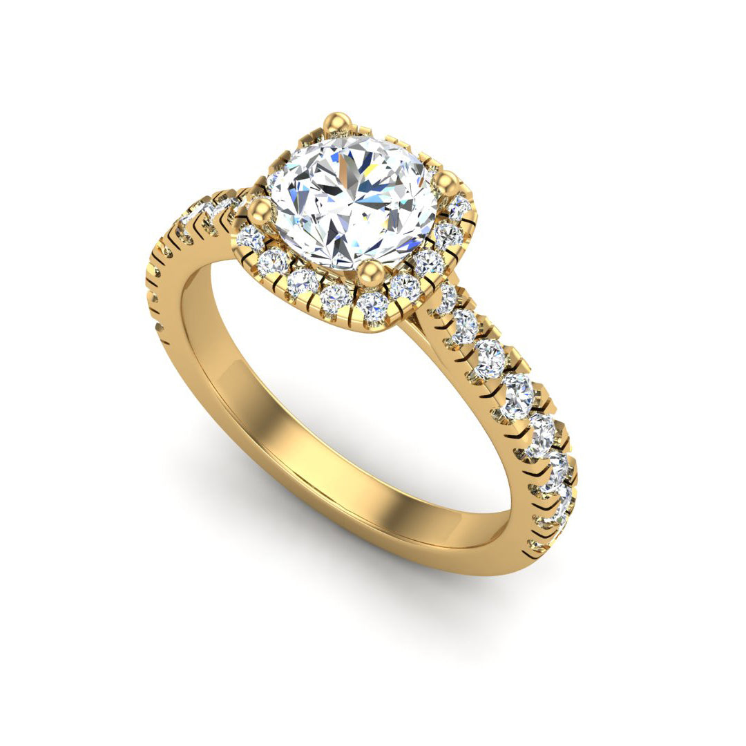 Riley Halo Engagement Ring
