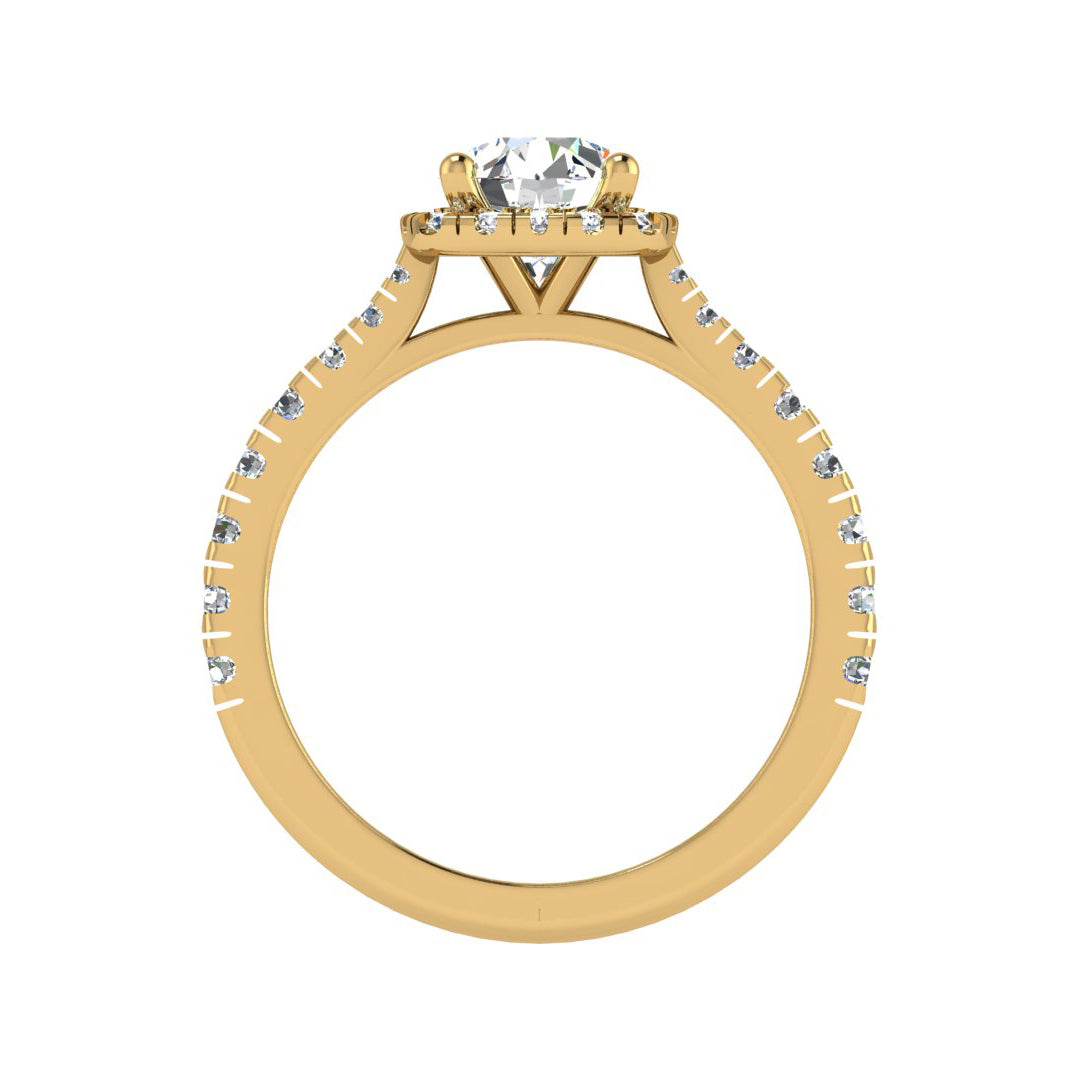 Riley Halo Engagement Ring