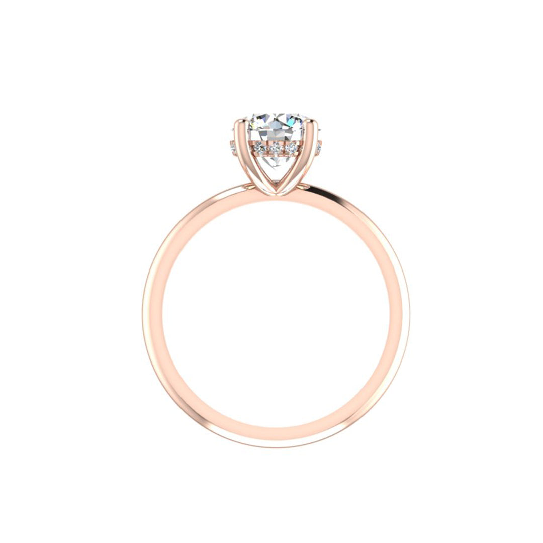 Savannah Hidden Halo Engagement Ring