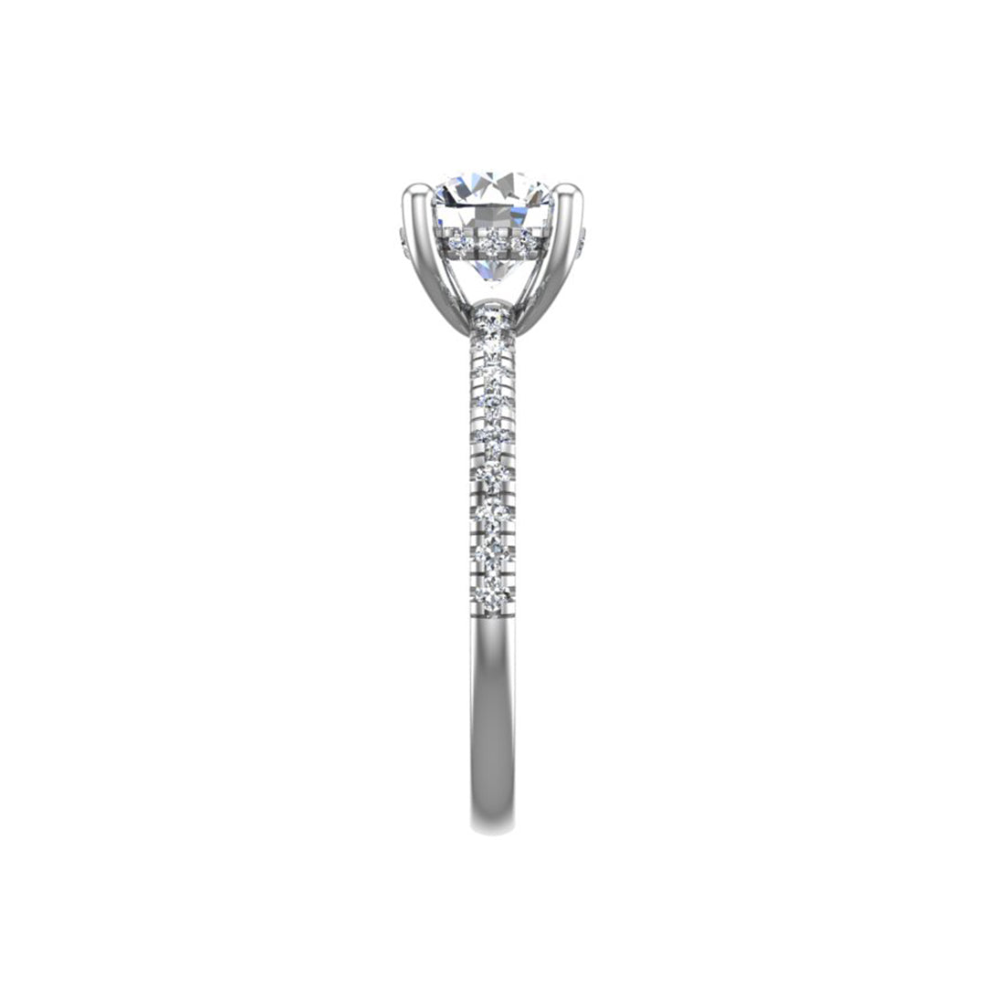 Gabriella Pave Hidden Halo Engagement Ring