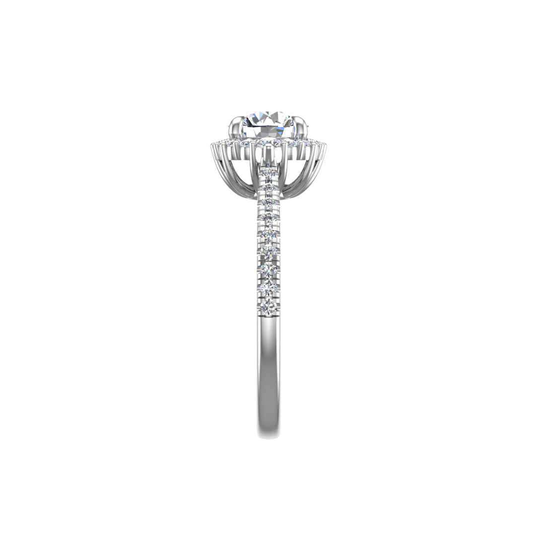Hannah Diamond Halo Engagement Ring