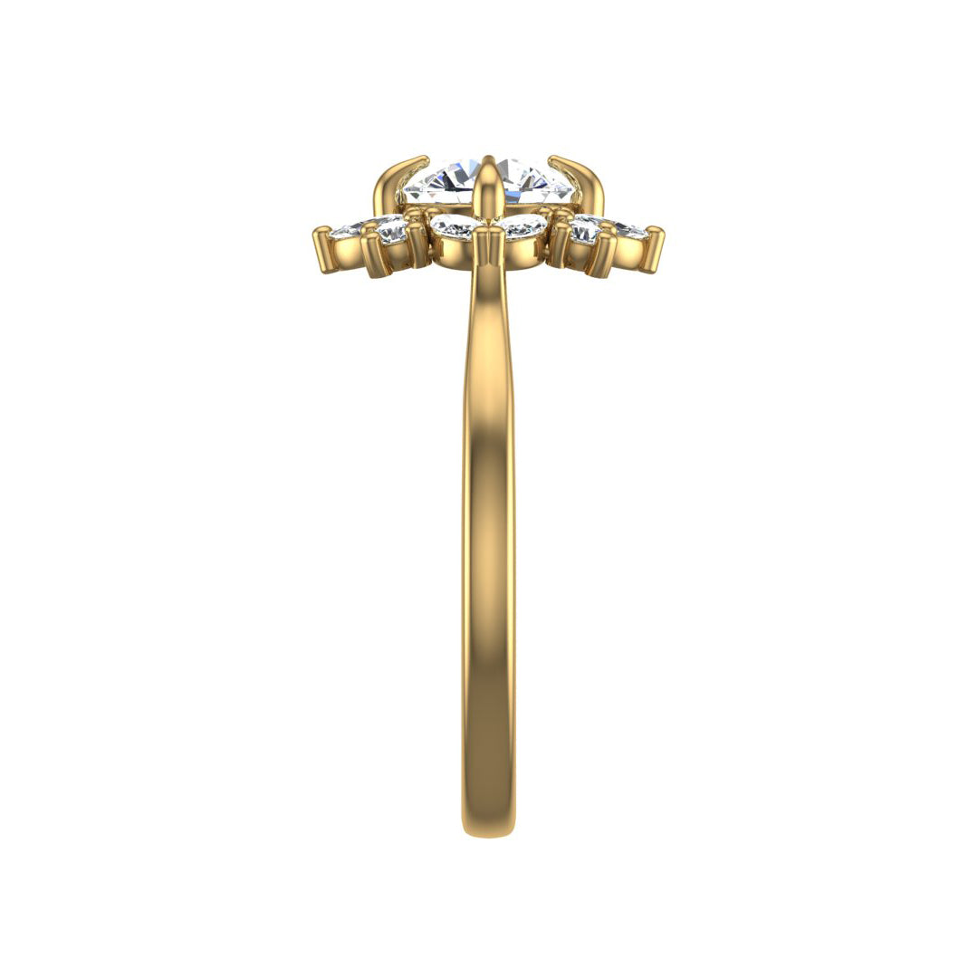 Samantha Marquise Halo Engagement Ring