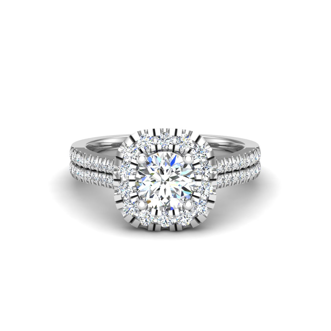 Piper Halo Engagement Ring