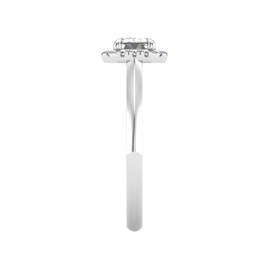 Josephine East West Halo Engagement Ring