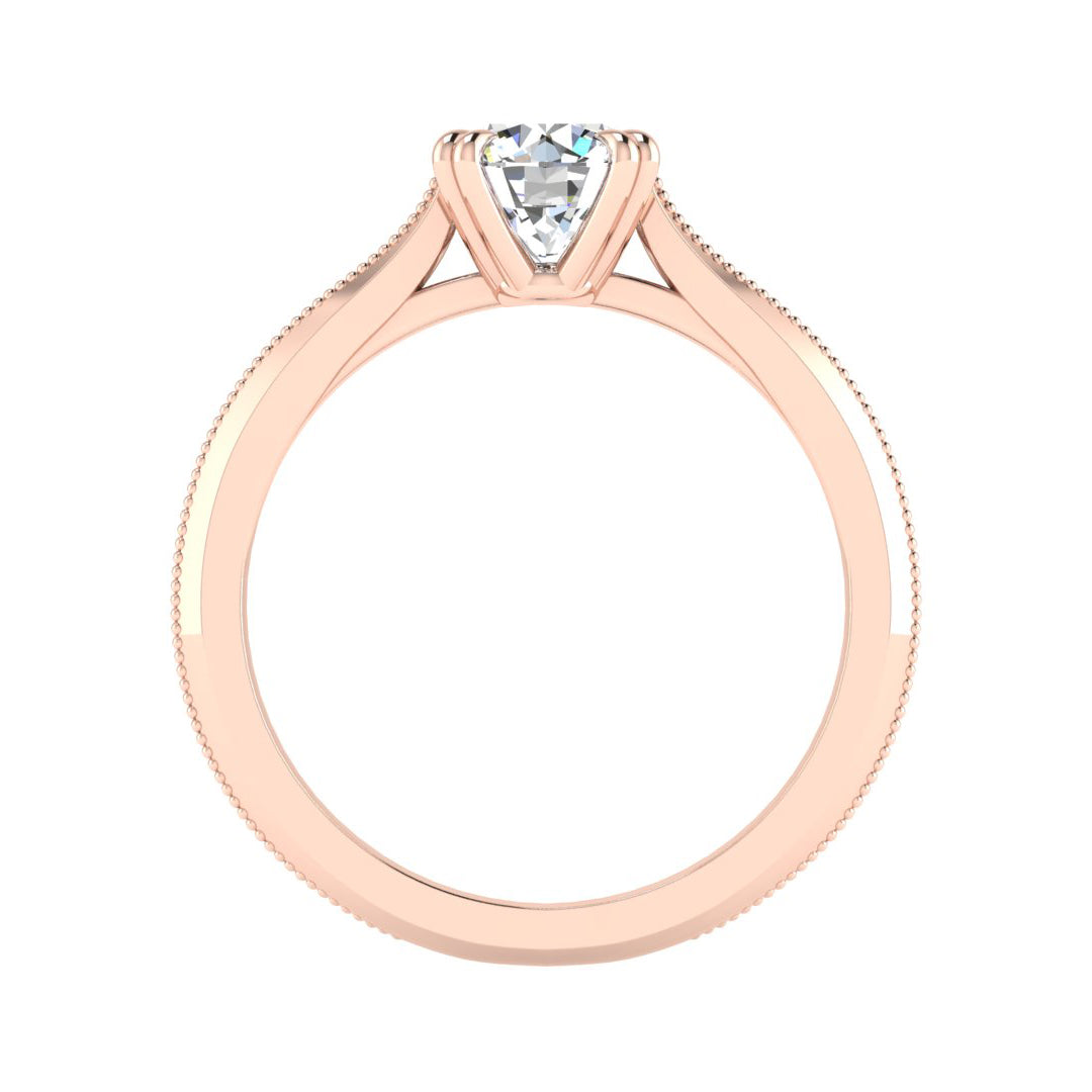 Ava 4 Prong Knife Edge Solitaire