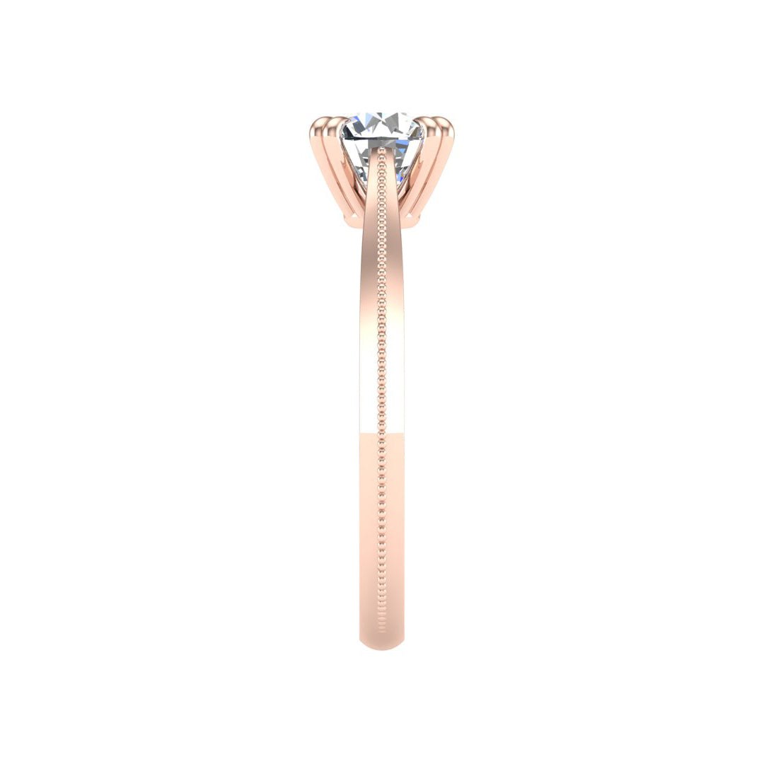 Ava 4 Prong Knife Edge Solitaire