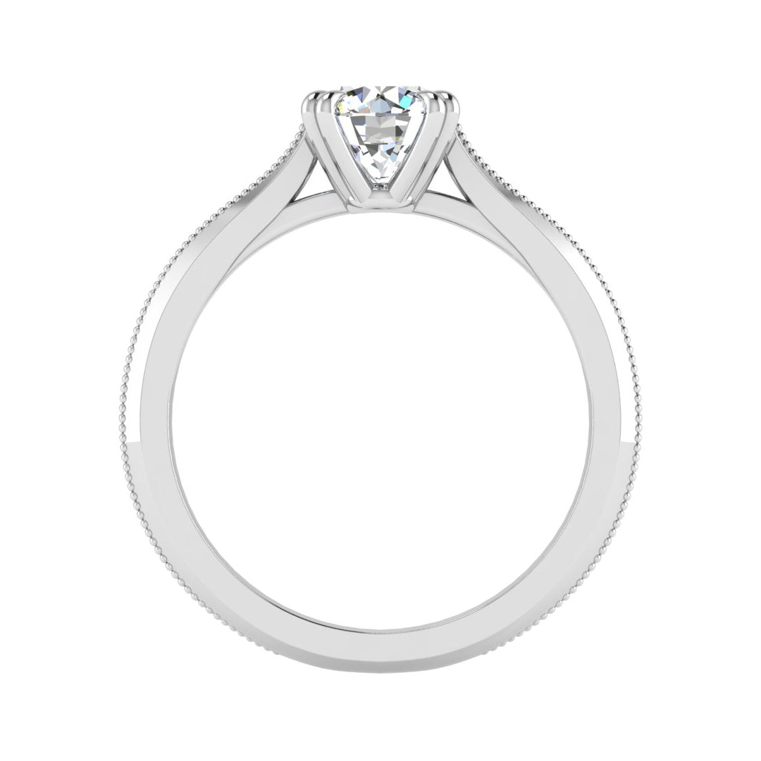 Ava 4 Prong Knife Edge Solitaire