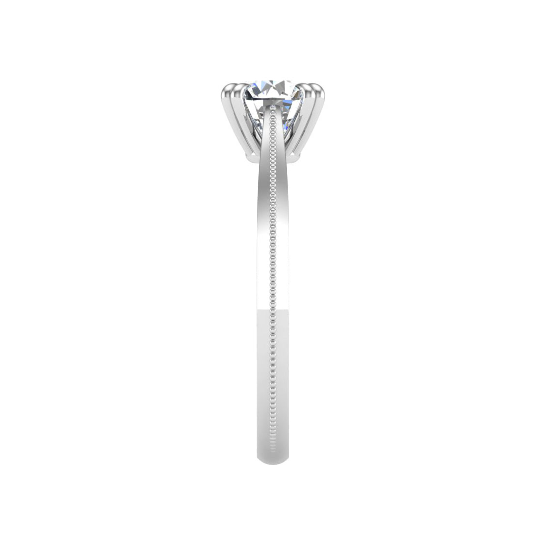Ava 4 Prong Knife Edge Solitaire