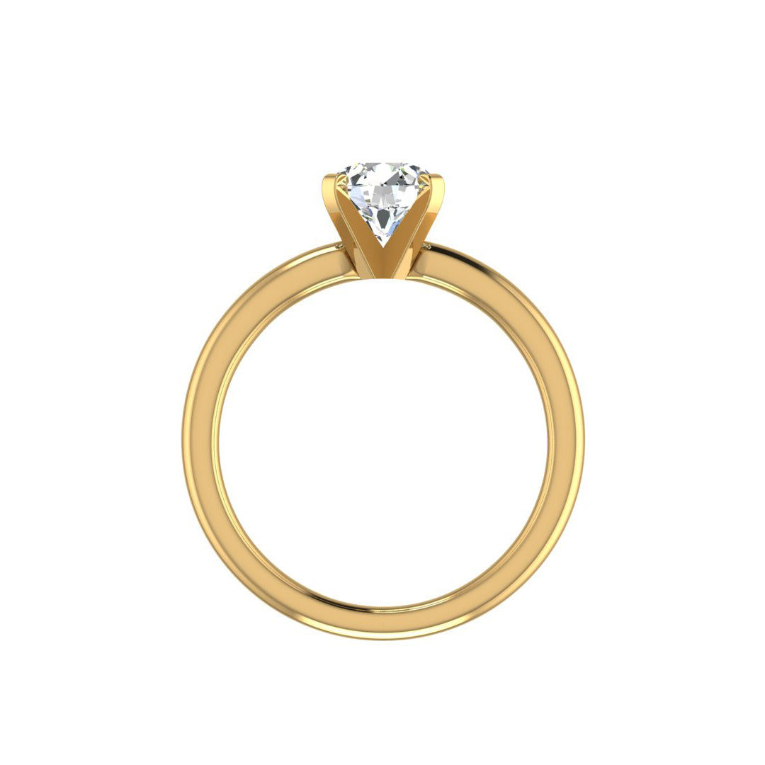 Leah 4 Prong Solitaire Engagement Ring