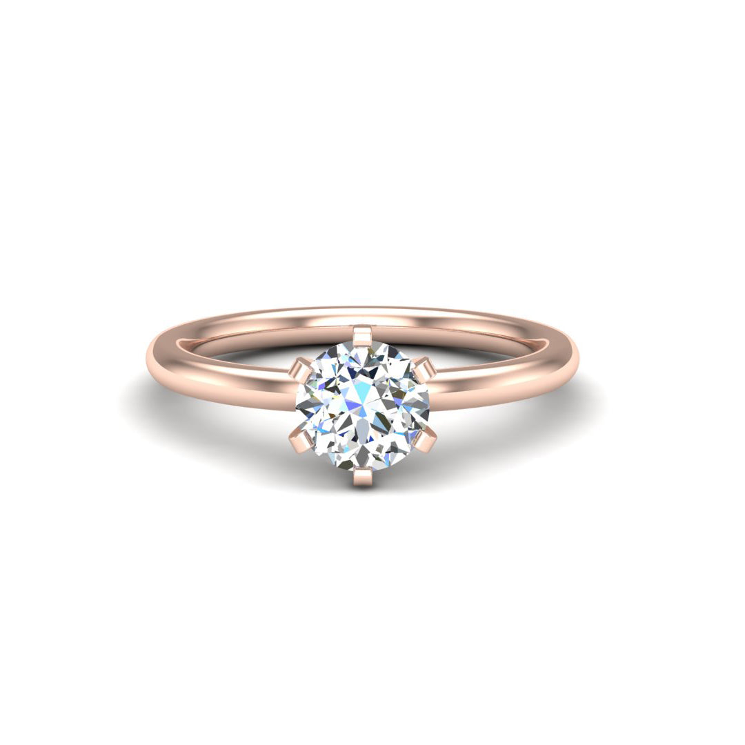 Ilana 6 Prong Solitaire Engagement Ring