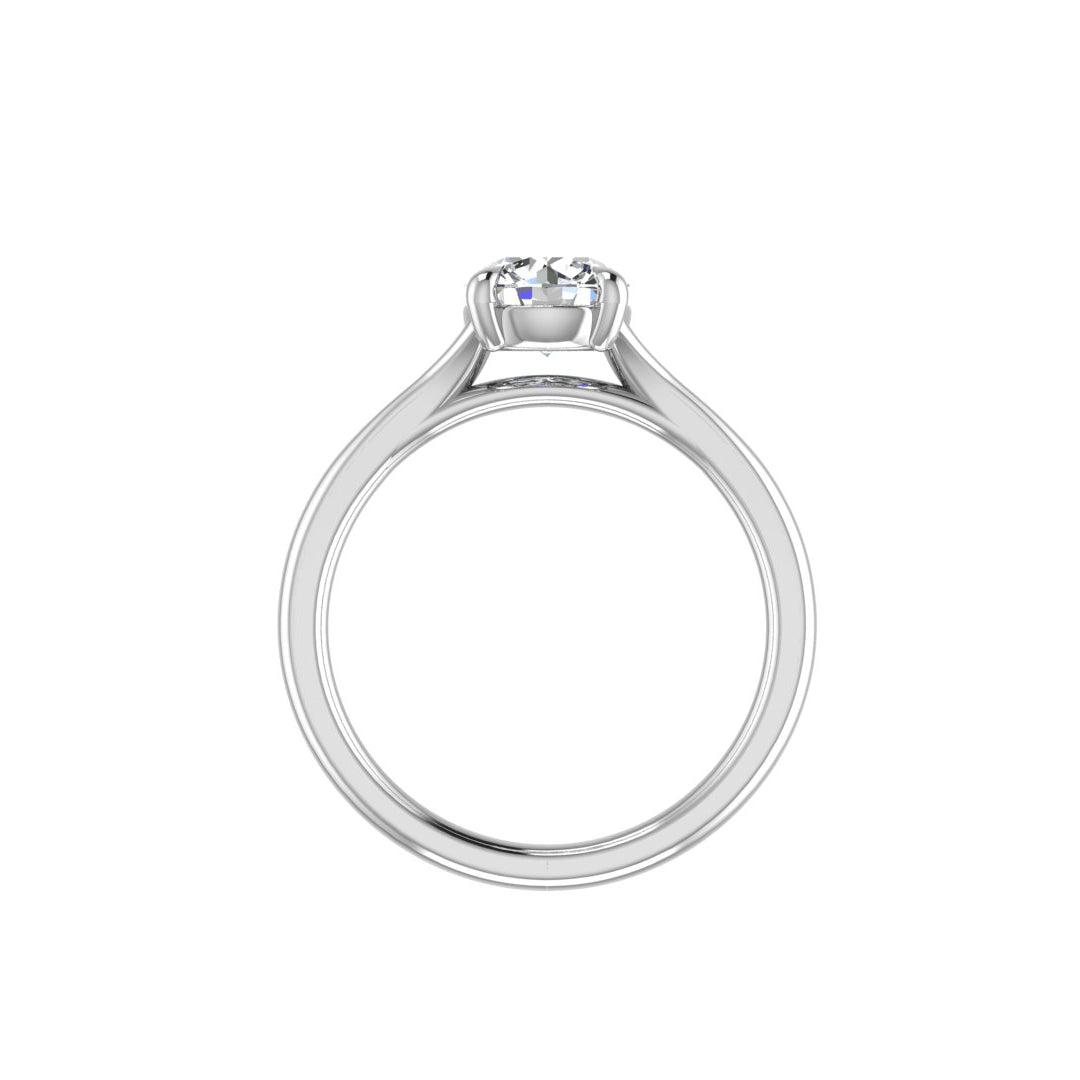 Isabella 4 prong solitaire with Split shank