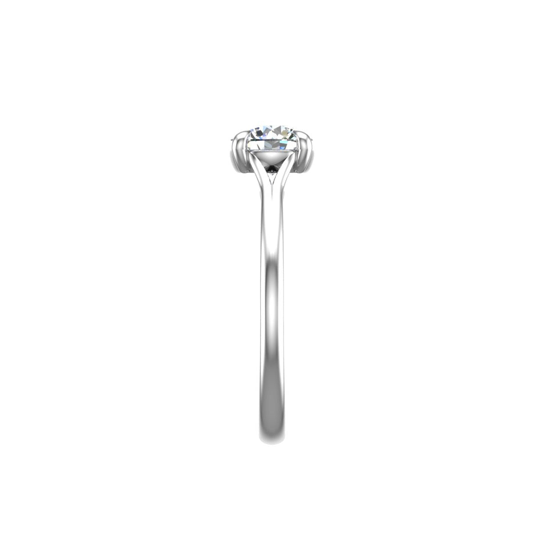Isabella 4 prong solitaire with Split shank
