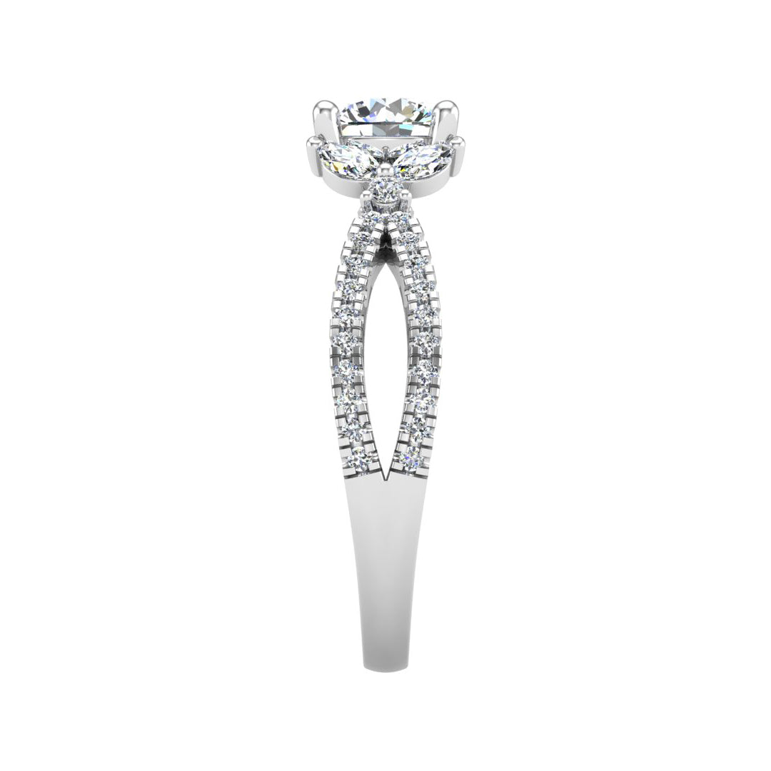 Scarlett Vintage Diamond Crossover Ring