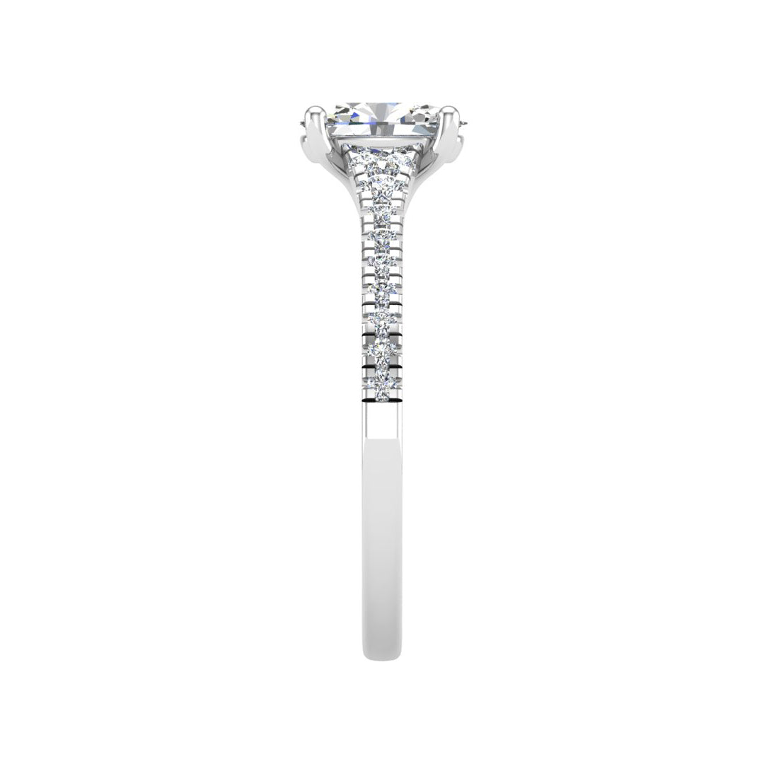 Camila Split Pave Cathedral Engagement Ring