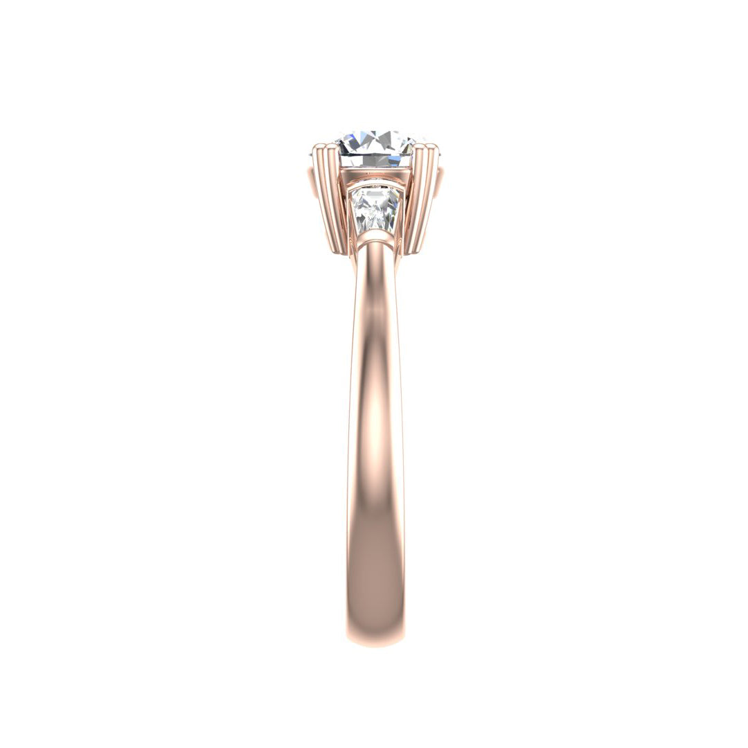Brooklyn 3 Stone Engagement Ring