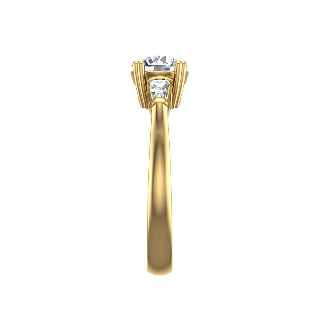 Brooklyn 3 Stone Engagement Ring