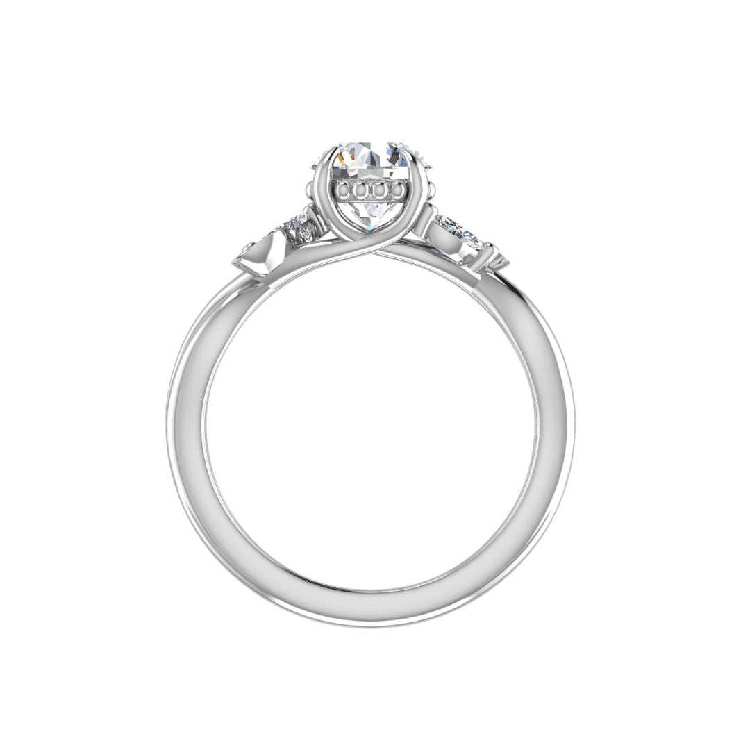 Anna Floral Engegament Ring