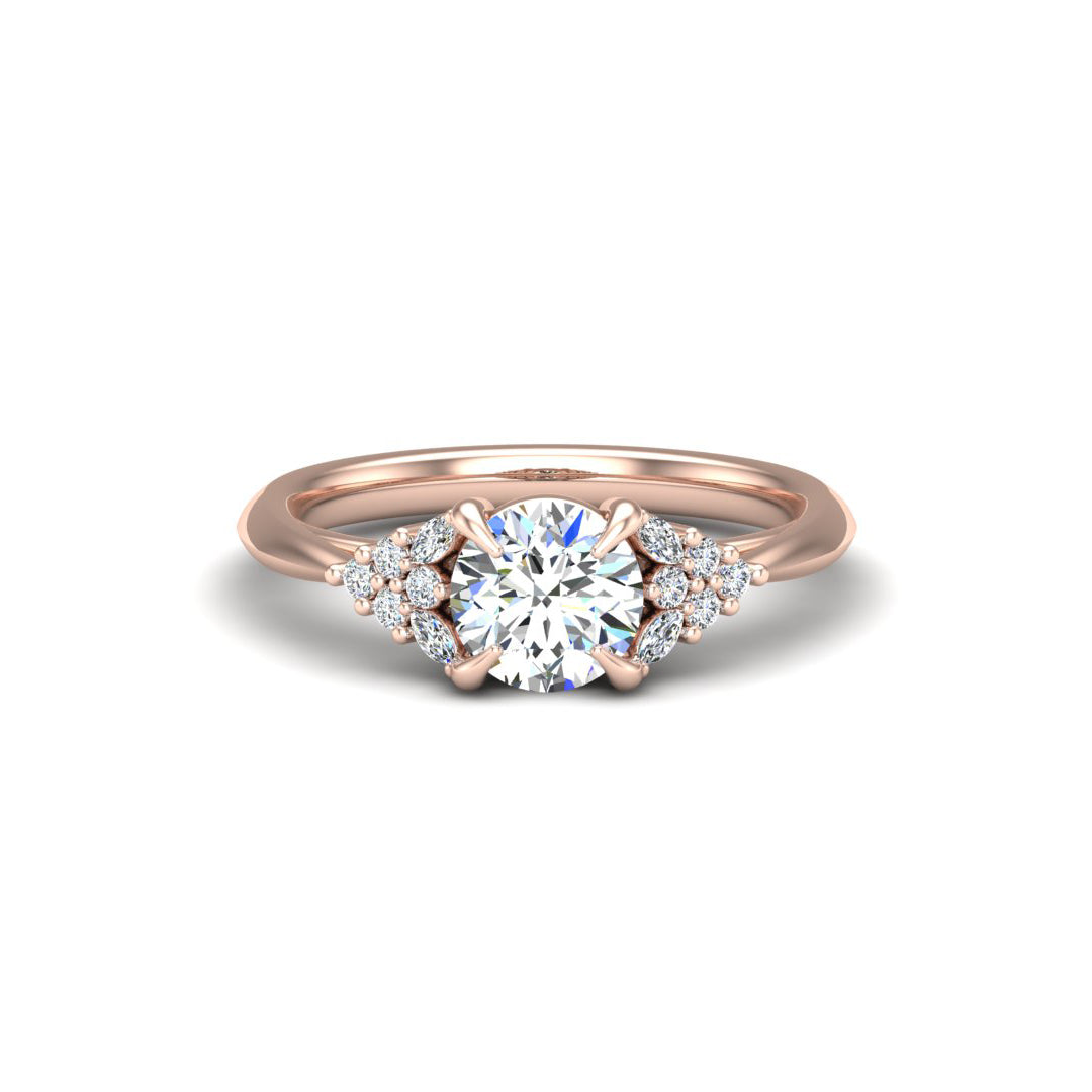Allison Accented Engagement Ring