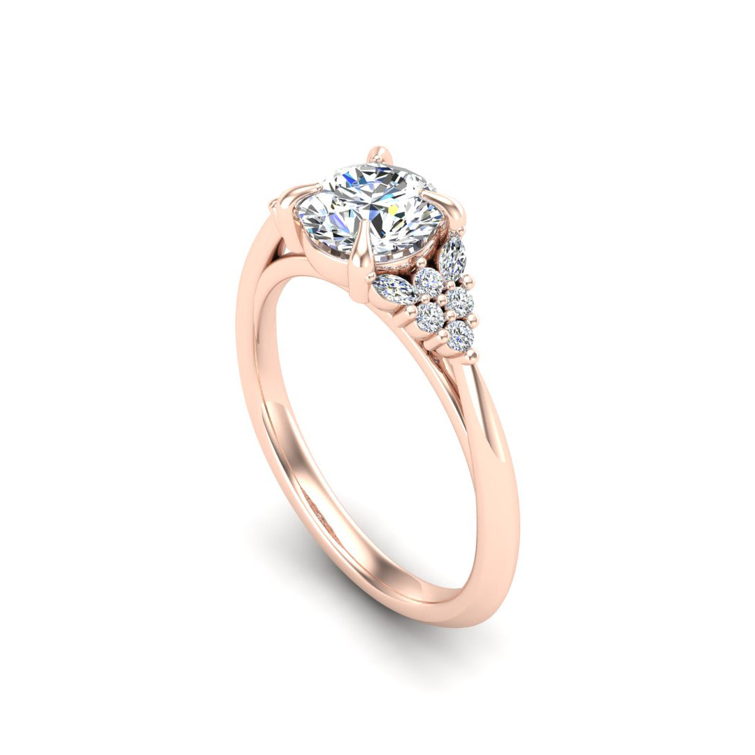 Allison Accented Engagement Ring