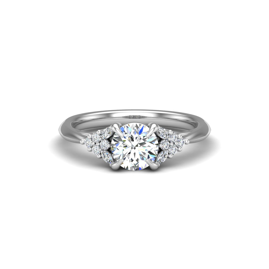 Allison Accented Engagement Ring