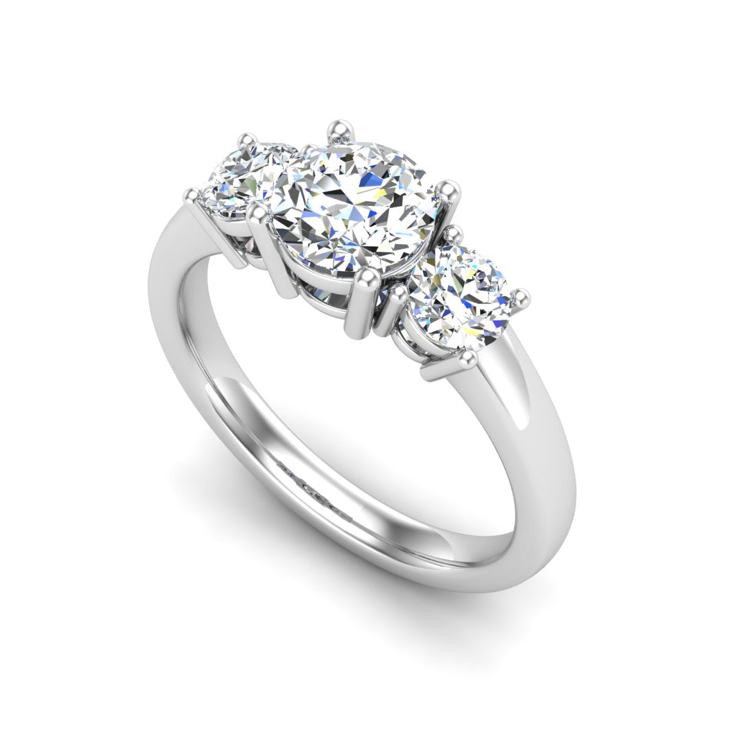 Eleanor Round Three-Stone