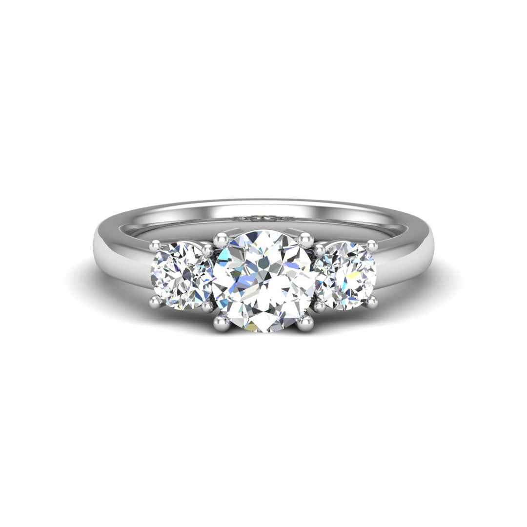Eleanor Round Three-Stone