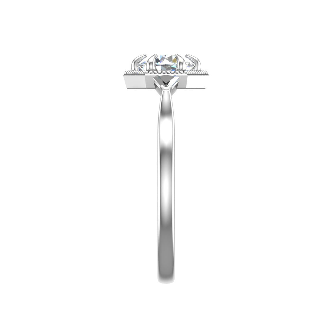 Quinn Three Stone Engagement Ring