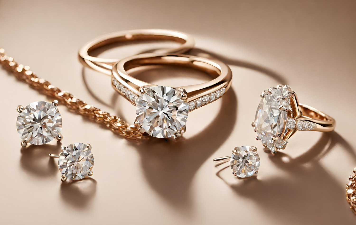 The Diamond Club Yellow Gold Jewellery Banner