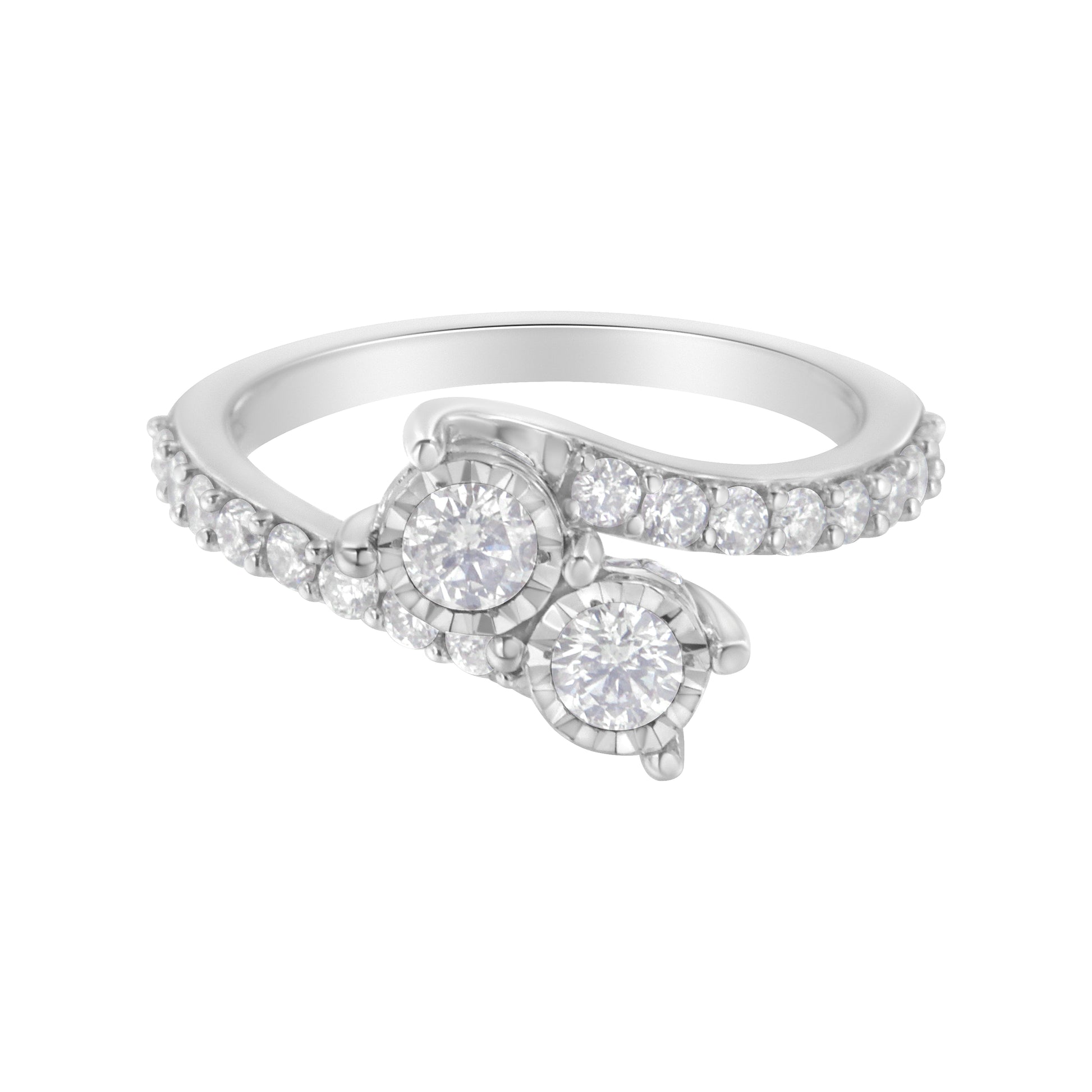 10k-white-gold-two-stone-miracle-set-diamond-bypass-ring-(1-cttw,-h-i-color,-i1-i2-clarity)---size-7