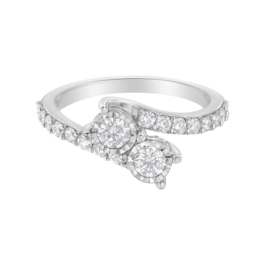 10k-white-gold-two-stone-miracle-set-diamond-bypass-ring-(1-cttw,-h-i-color,-i1-i2-clarity)---size-7