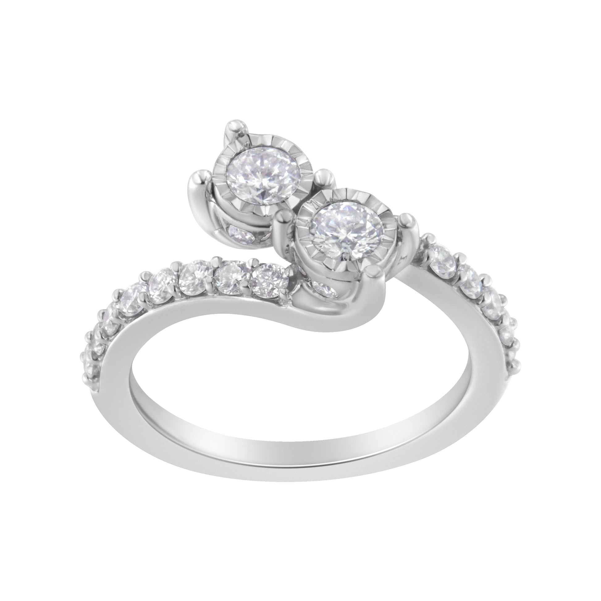 10k-white-gold-two-stone-miracle-set-diamond-bypass-ring-(1-cttw,-h-i-color,-i1-i2-clarity)---size-7