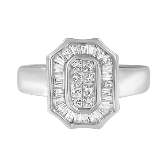 14k-white-gold-1.00-cttw-baguette-and-princess-cut-diamond-cocktail-art-deco-style-ring-(h-i-color,-si1-si2-clarity)---size-7