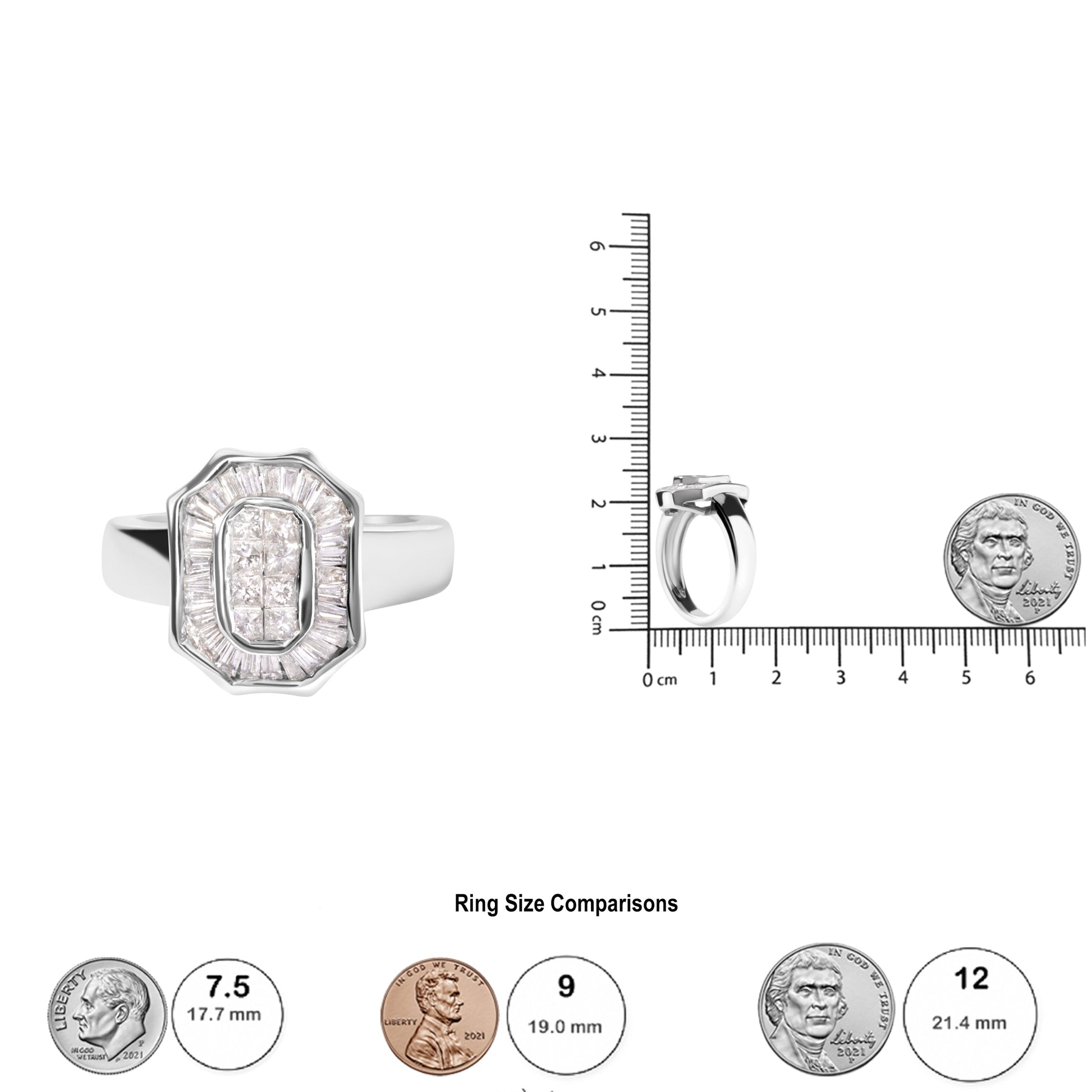 14k-white-gold-1.00-cttw-baguette-and-princess-cut-diamond-cocktail-art-deco-style-ring-(h-i-color,-si1-si2-clarity)---size-7