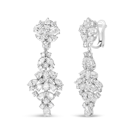 18k-white-gold-9-1/2-cttw-diamond-cluster-drop-dangle-clip-on-earrings-(f-g-color,-vs1-vs2-clarity)