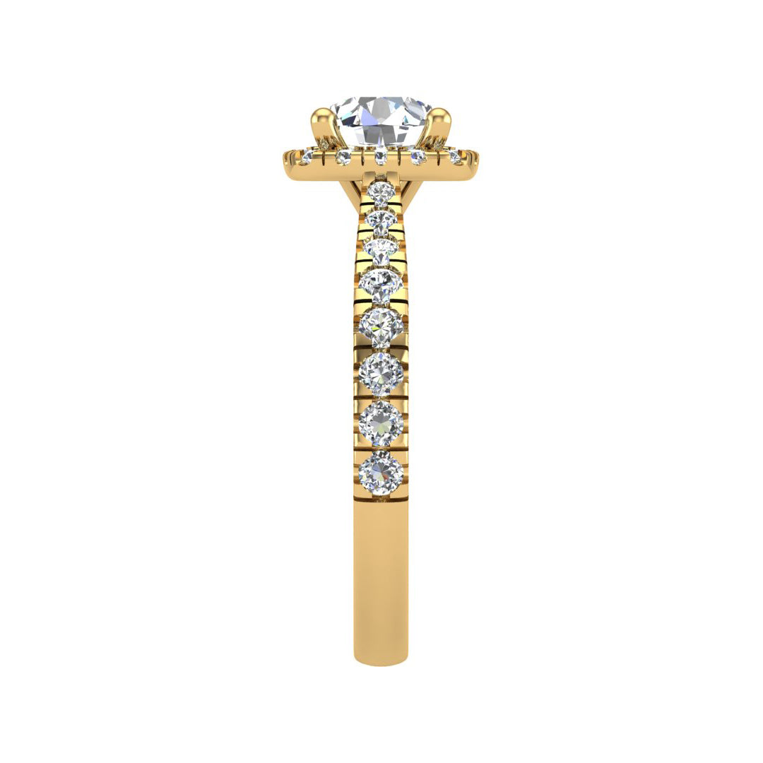 Riley Halo Engagement Ring