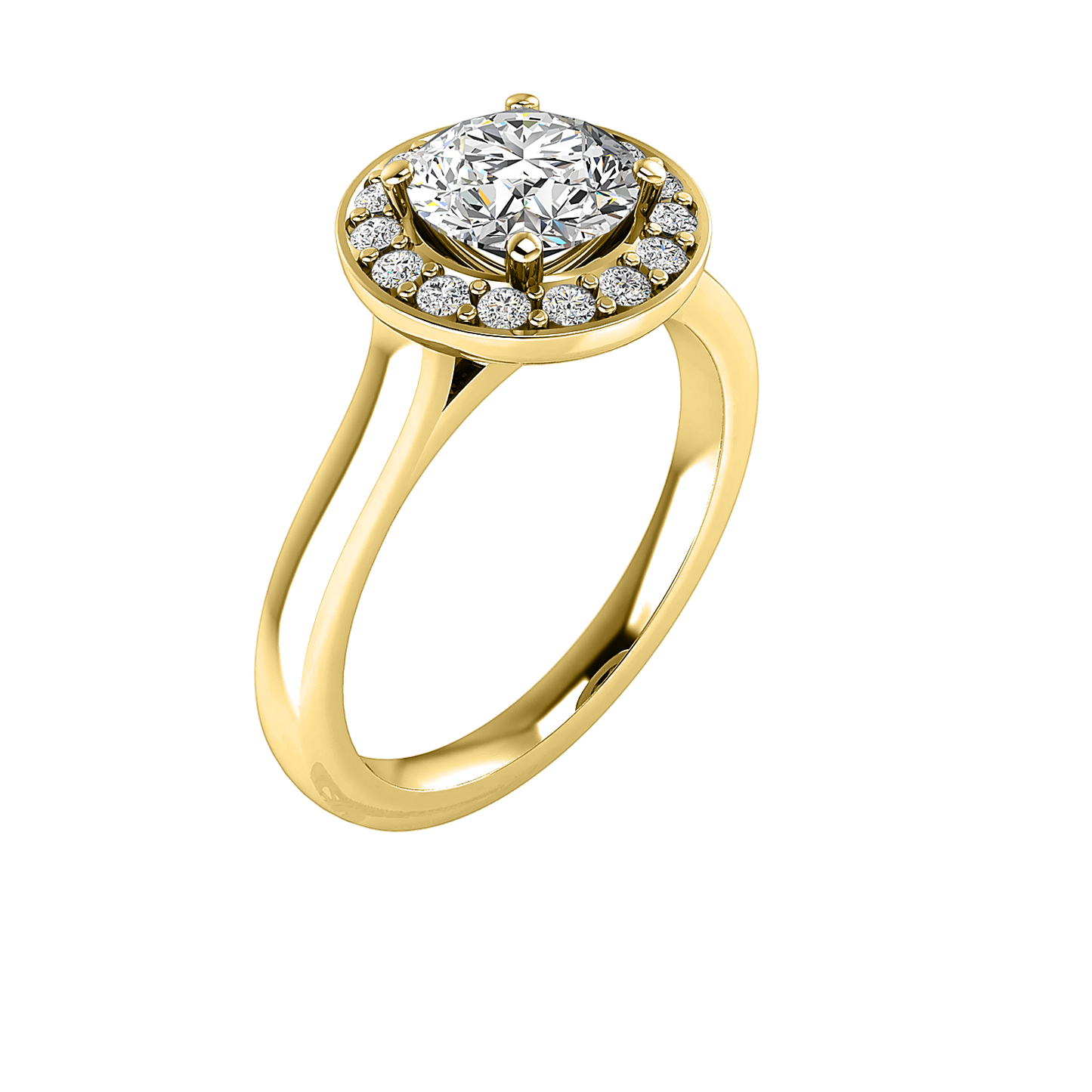 Layla Halo Engagement Ring