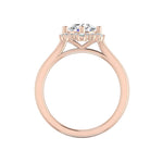 Stella Snowflake halo Engagement Ring