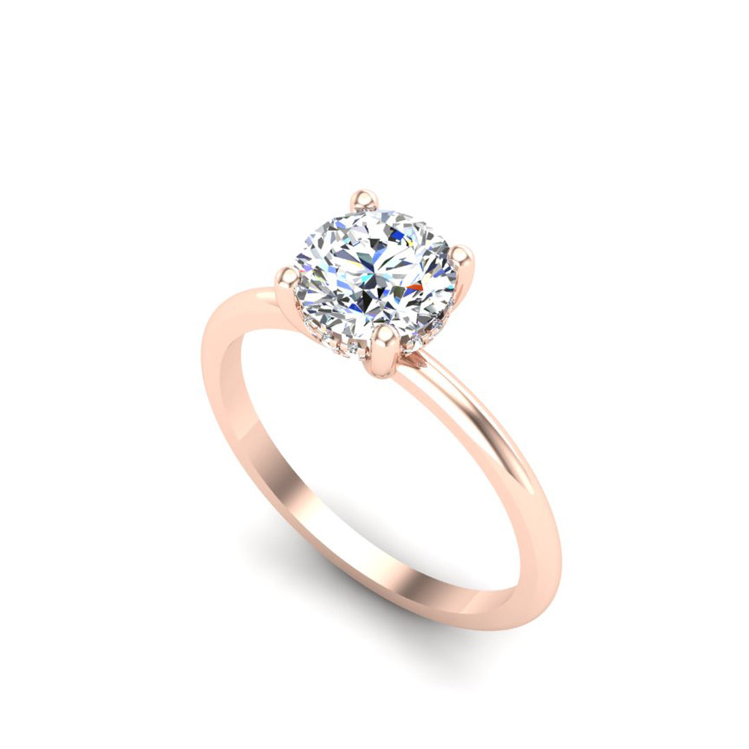Savannah Hidden Halo Engagement Ring