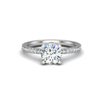 Gabriella Pave Hidden Halo Engagement Ring