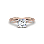 Gabriella Pave Hidden Halo Engagement Ring