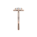 Kinsley Flower Halo Engagement Ring