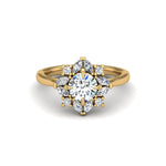 Samantha Marquise Halo Engagement Ring