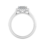 Josephine East West Halo Engagement Ring