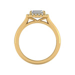 Josephine East West Halo Engagement Ring