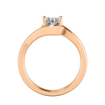 Evelyn Bypass Solitaire Engagement Ring