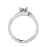 Evelyn Bypass Solitaire Engagement Ring