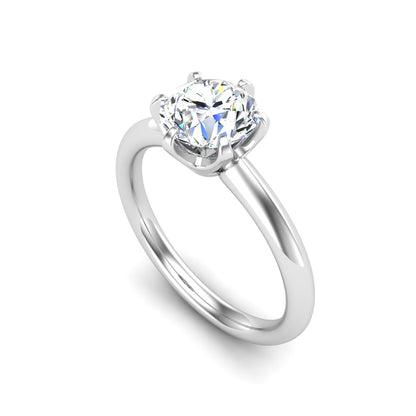 Olivia Knife Edge 6 prong Tiffany Solitaire