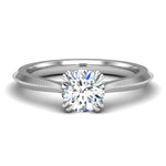 Ava 4 Prong Knife Edge Solitaire