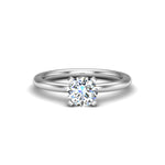 Leah 4 Prong Solitaire Engagement Ring